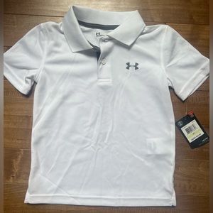 Brand new Under Armour white polo size 4T